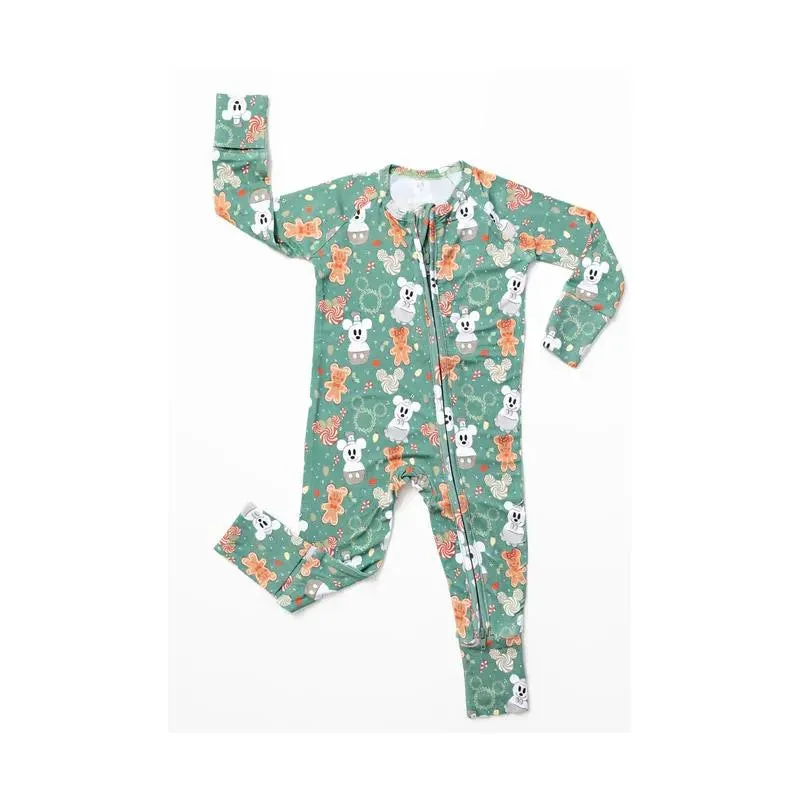 Ellie Sue - Disney Mickey Christmas Magic Zipper Romper - Image 2
