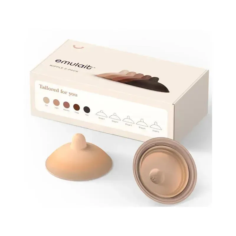 Emulait - 2Pk Baby Nipples Color Light