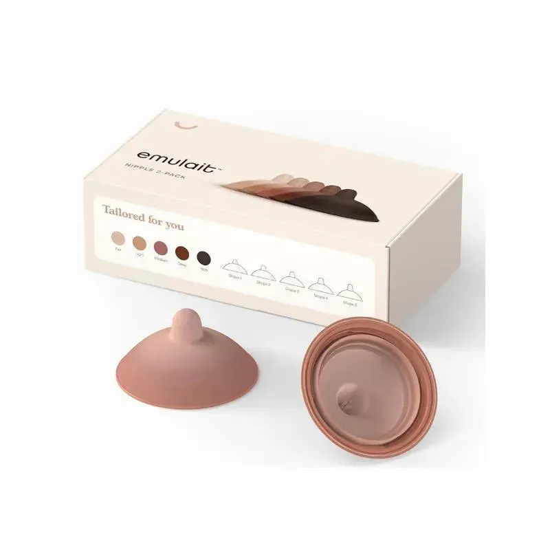 Emulait - 2Pk Baby Nipples Color Medium