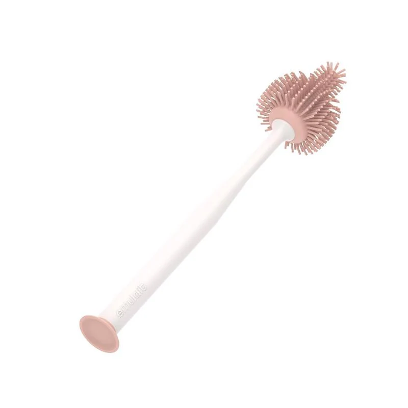 Emulait - 360° Cleaning Silicone Baby Bottle Brush with Suction