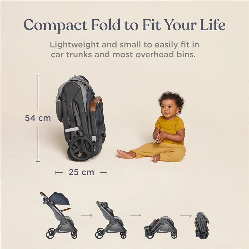 Ergobaby Metro+ Deluxe Compact Stroller, Empire State Green - Image 6