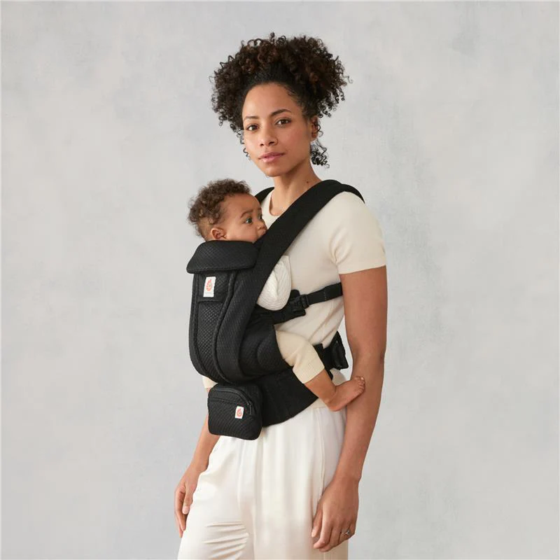 Ergobaby Omni Deluxe Mesh Baby Carrier for Newborn to Toddlers, Onyx Black - Image 9