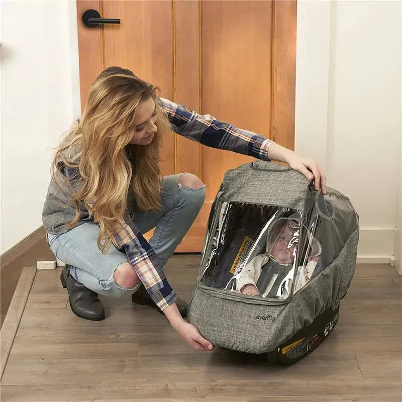 Evenflo Infant Carrier Weather Shield Gray Melange - Image 2