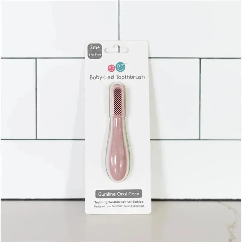 Ezpz - Baby-Led™ Toothbrush, Blush - Image 3