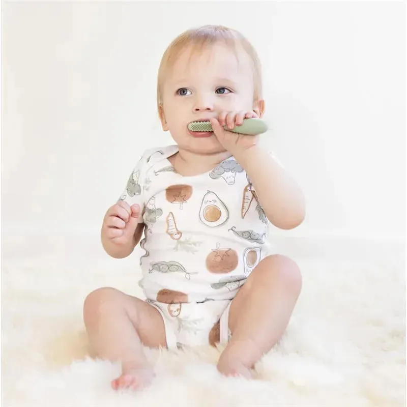 Ezpz - Baby-Led™ Toothbrush, Sage - Image 5