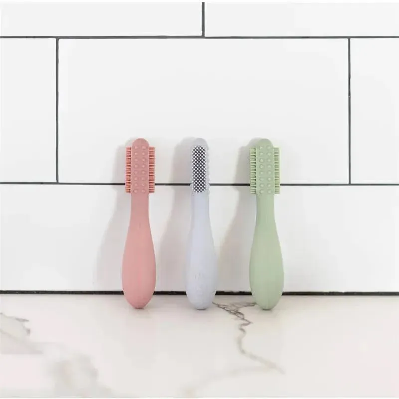 Ezpz - Baby-Led™ Toothbrush + Sensory Tongue Depressor Dual Pack, Pewter - Image 8