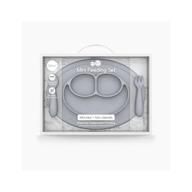 Ezpz - Mini Feeding Set, Pewter - Image 3