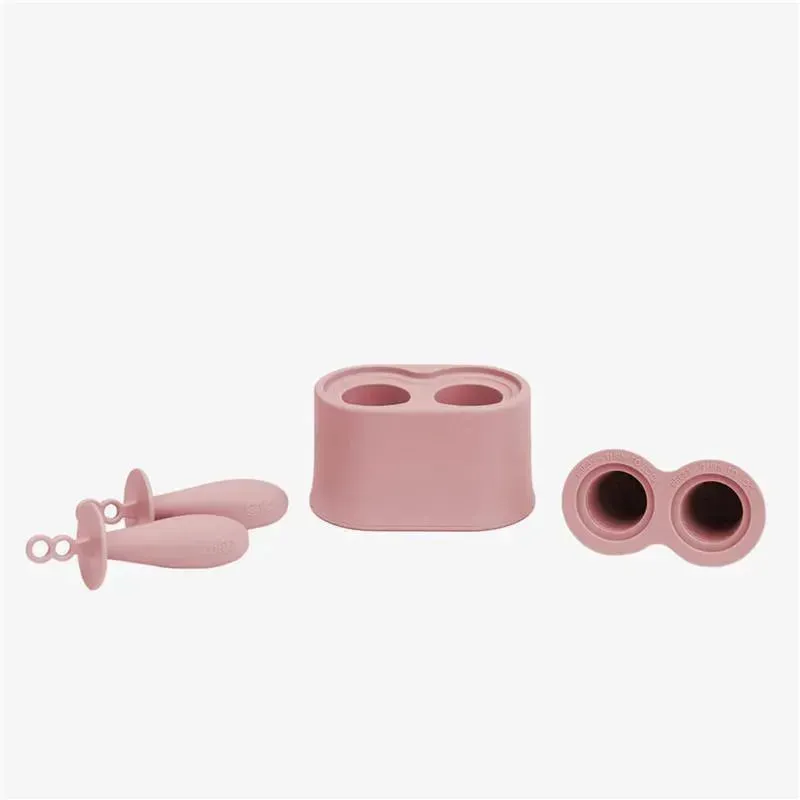 Ezpz - Tiny Popsicle Mold Set with Wands, Pink Blush - Image 3