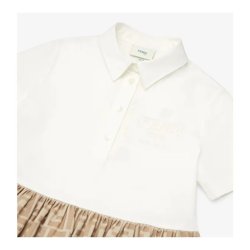 Fendi Baby - Baby Girl Short Sleeve Dress Buttons Down - Image 2