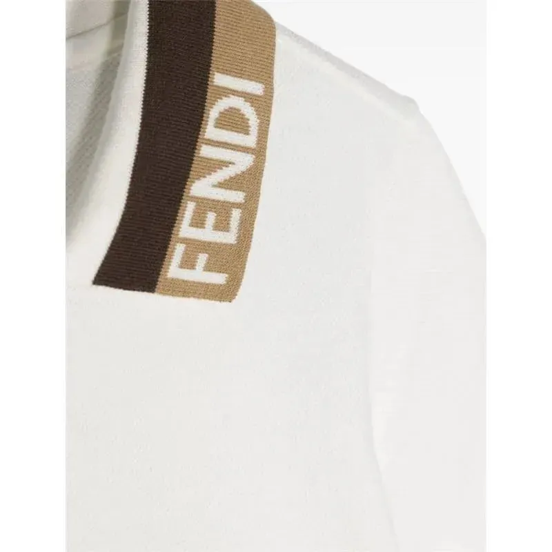 Fendi Baby - Boy Embroidered Short Sleeve Polo Shirt - Image 2