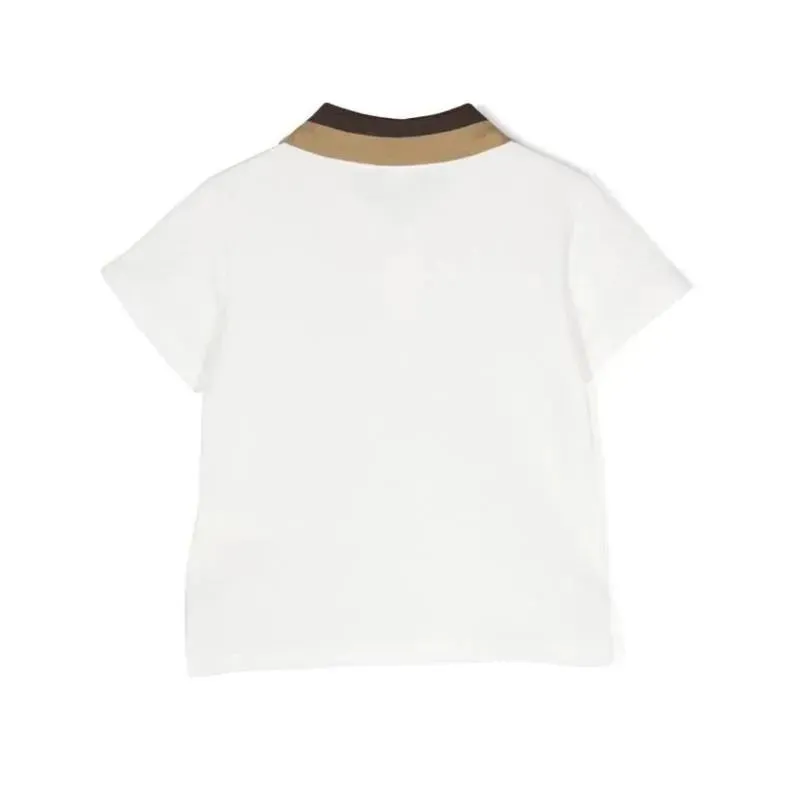 Fendi Baby - Boy Embroidered Short Sleeve Polo Shirt - Image 3