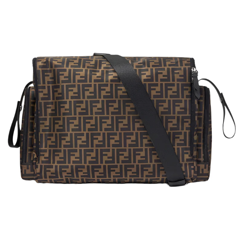 Fendi Baby - Baby FF Logo Changing Bag in Brown - Image 3