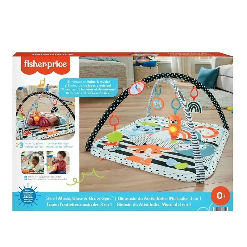 Fisher Price - 3-in-1 Music, Glow and Grow Gym Play Mat - Image 6