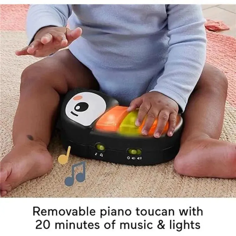Fisher-Price - Baby Bouncer Palm Paradise Jumperoo Activity Center with Music Lights Sounds and Developmental Toys? - Image 2