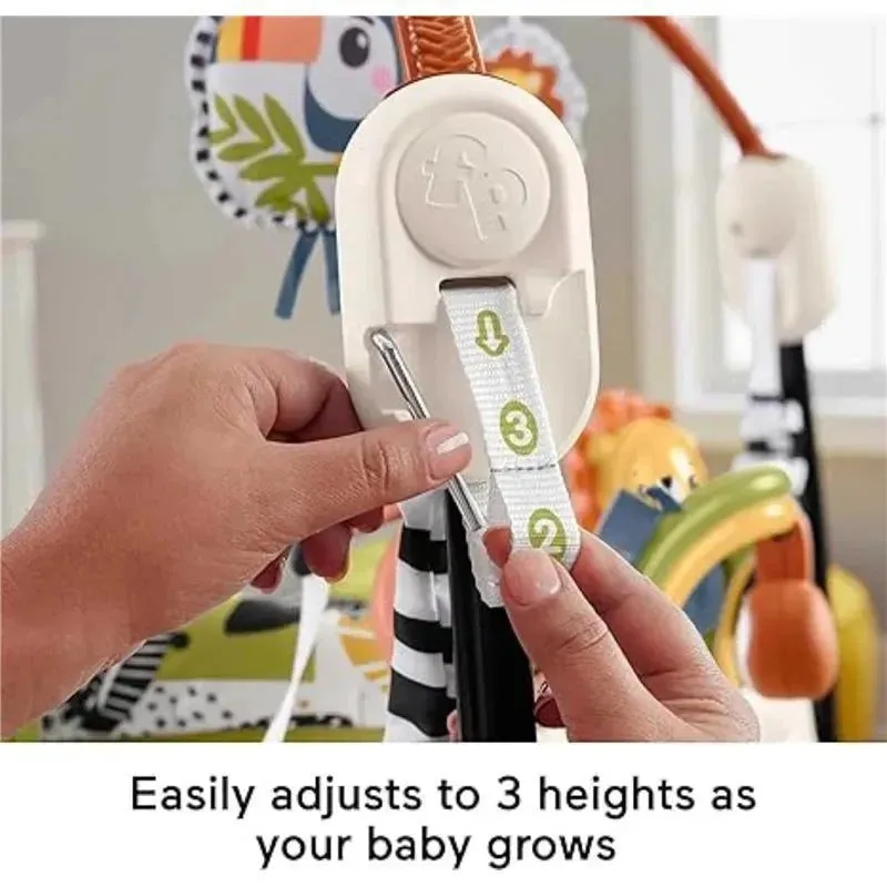 Fisher-Price - Baby Bouncer Palm Paradise Jumperoo Activity Center with Music Lights Sounds and Developmental Toys? - Image 4