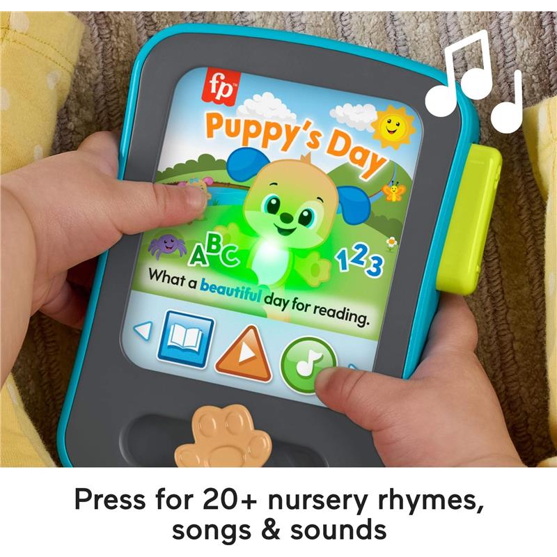 Fisher Price - Baby Learning Toy Laugh & Learn Puppy’s Storytime Reader Pretend Tablet - Image 3