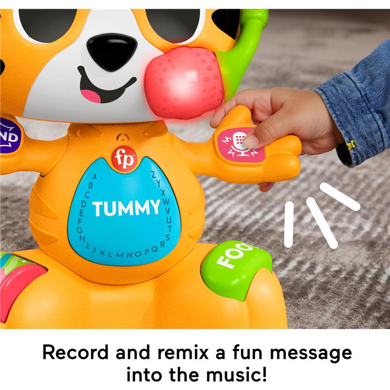 Fisher Price - Baby Learning Toy Link Squad Bop & Groove Tiger with Music & Lights - Image 3