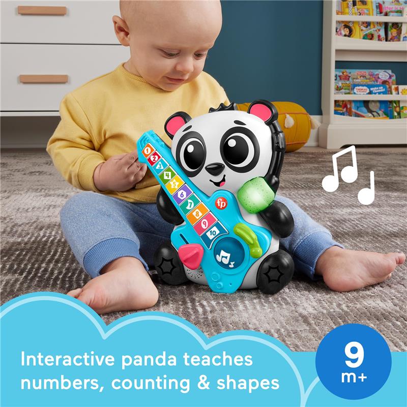 Fisher Price - Baby Learning Toy Link Squad Jam & Count Panda with Music & Lights - Image 2