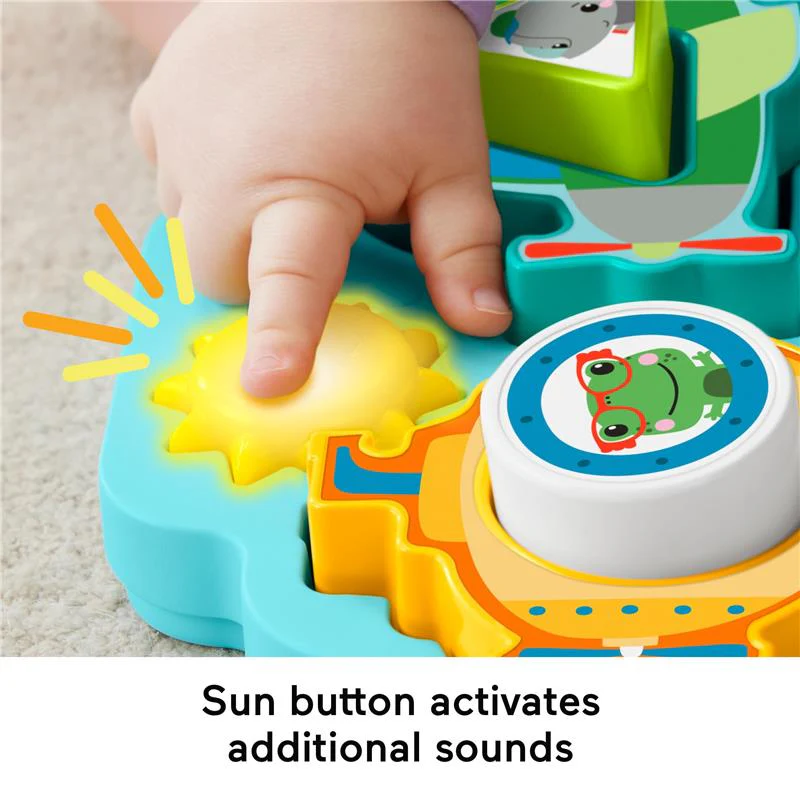 Fisher Price - Baby Sorting Toy Shapes & Sounds Vehicle Puzzle with Music & Lights - Image 4