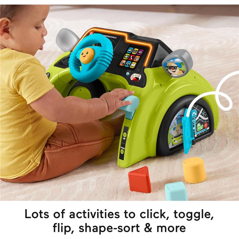 Fisher Price - Baby & Toddler Learning Toy Laugh & Learn Sit & Steer Driver Car Activity Center - Image 4