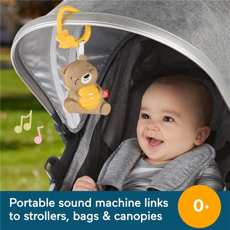 Fisher Price - Baby Toy Beary Soothing Portable Sound Machine with Music - Image 2