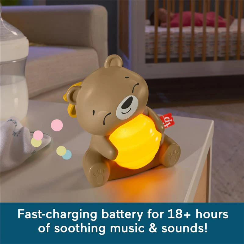 Fisher Price - Baby Toy Beary Soothing Portable Sound Machine with Music - Image 3