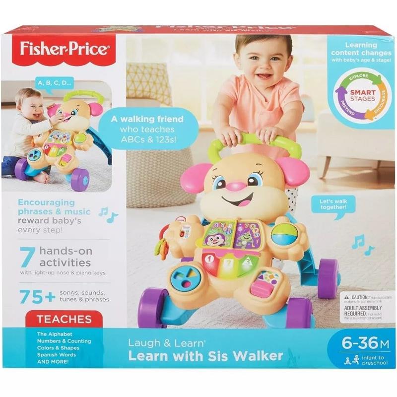 Fisher Price - Baby Toy Laugh & Learn Smart Stages Sis Walker with Educational Music Lights - Image 6