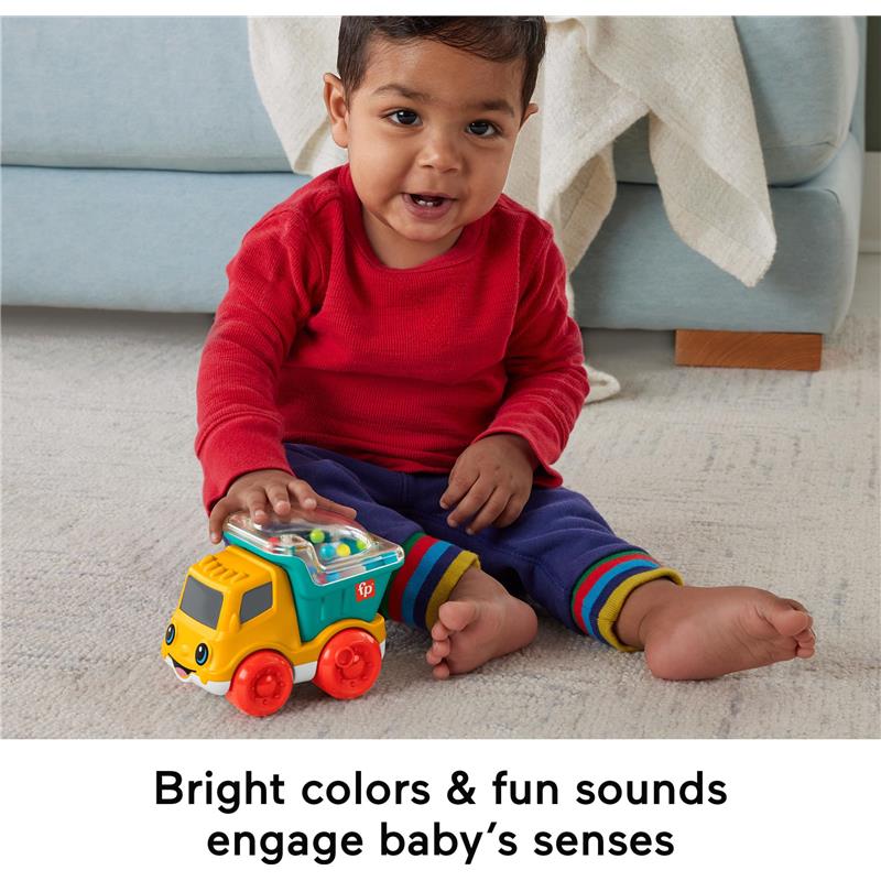 Fisher Price - Baby Toy Poppity Pop Dump Truck Push-Along Vehicle - Image 4