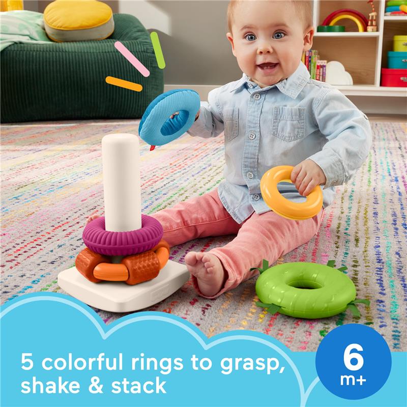 Fisher Price - Baby Toy Sensory Rock-a-Stack - Image 2