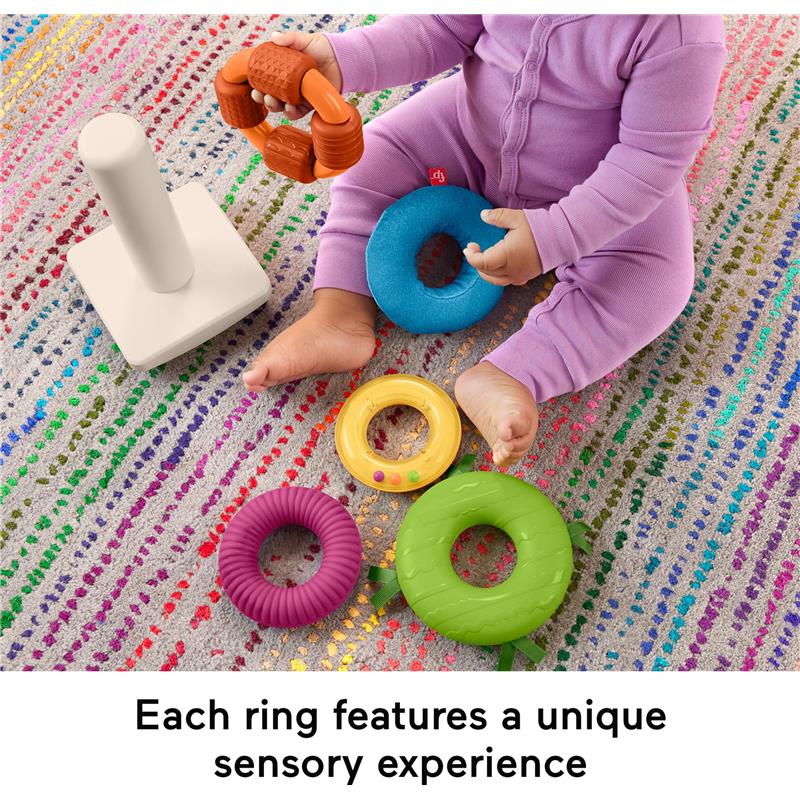 Fisher Price - Baby Toy Sensory Rock-a-Stack - Image 4