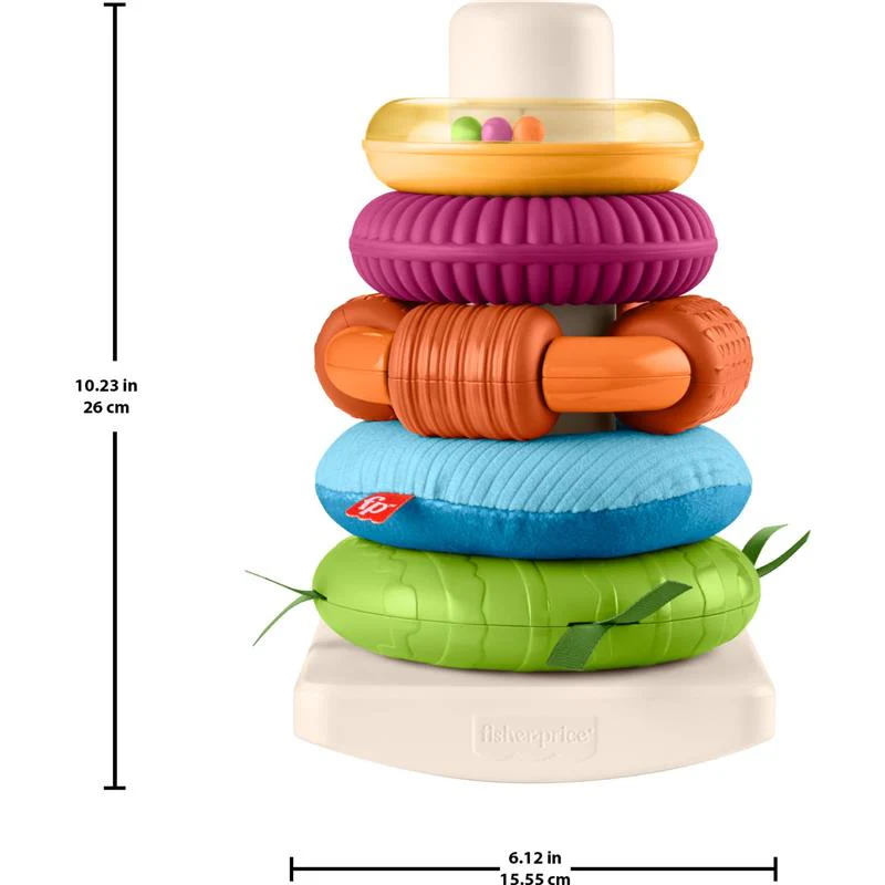 Fisher Price - Baby Toy Sensory Rock-a-Stack - Image 5