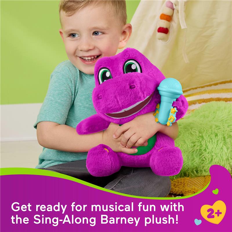 Fisher Price - Barney’s World Toddler Toys by Fisher-Price, Barney Tall Plush - Image 2