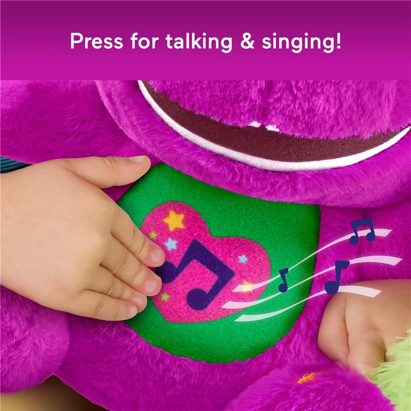 Fisher Price - Barney’s World Toddler Toys by Fisher-Price, Barney Tall Plush - Image 3