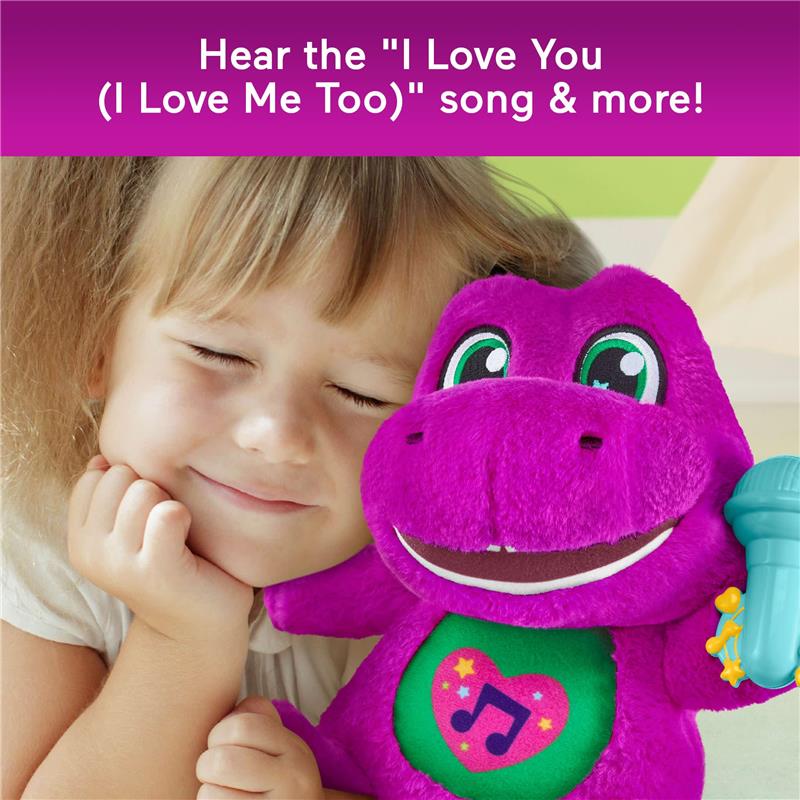 Fisher Price - Barney’s World Toddler Toys by Fisher-Price, Barney Tall Plush - Image 4