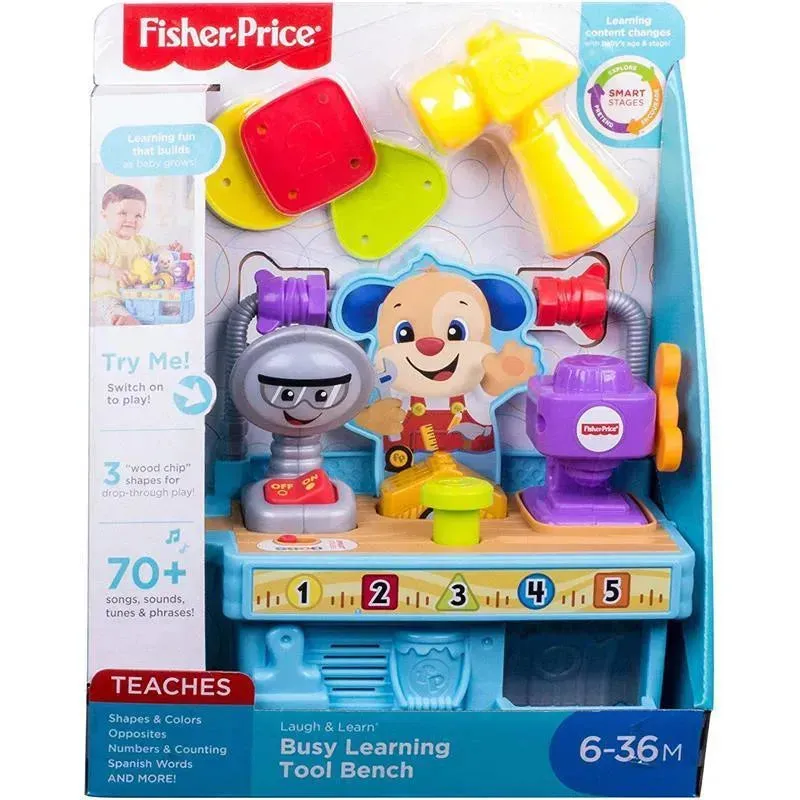 Fisher-Price Busy Learning Tool Bench, Multicolor - Image 8