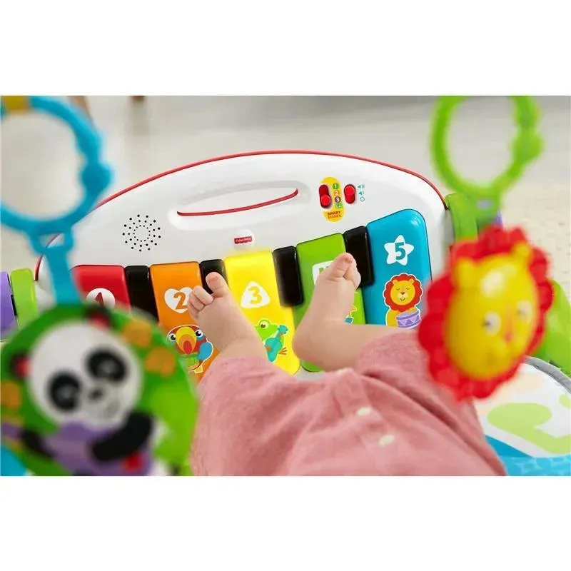 Fisher Price - Deluxe Kick & Play Removable Baby Piano Gym - Green - Image 3