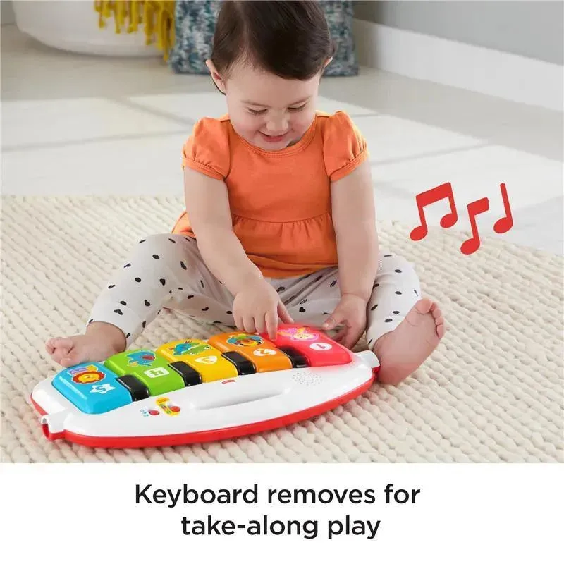 Fisher Price - Deluxe Kick & Play Removable Baby Piano Gym - Green - Image 4