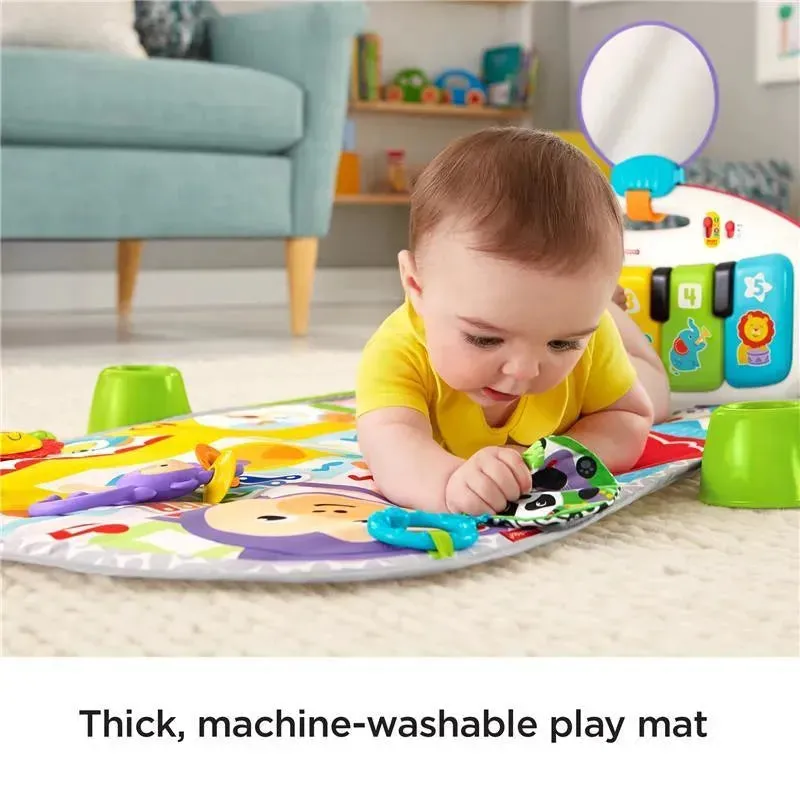 Fisher Price - Deluxe Kick & Play Removable Baby Piano Gym - Green - Image 5