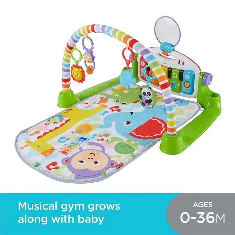Fisher Price - Deluxe Kick & Play Removable Baby Piano Gym - Green - Image 6