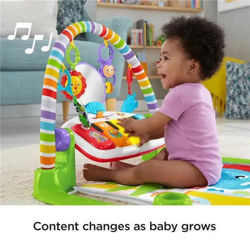 Fisher Price - Deluxe Kick & Play Removable Baby Piano Gym - Green - Image 7