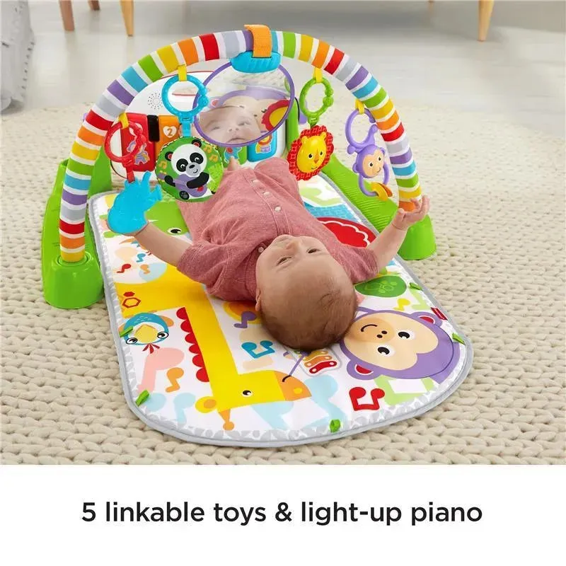 Fisher Price - Deluxe Kick & Play Removable Baby Piano Gym - Green - Image 8