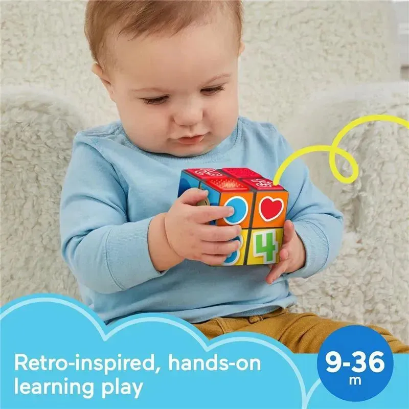 Fisher Price - Laugh & Learn Baby Learning Toy Puppy's Activity Cube with Lights Music - Image 2
