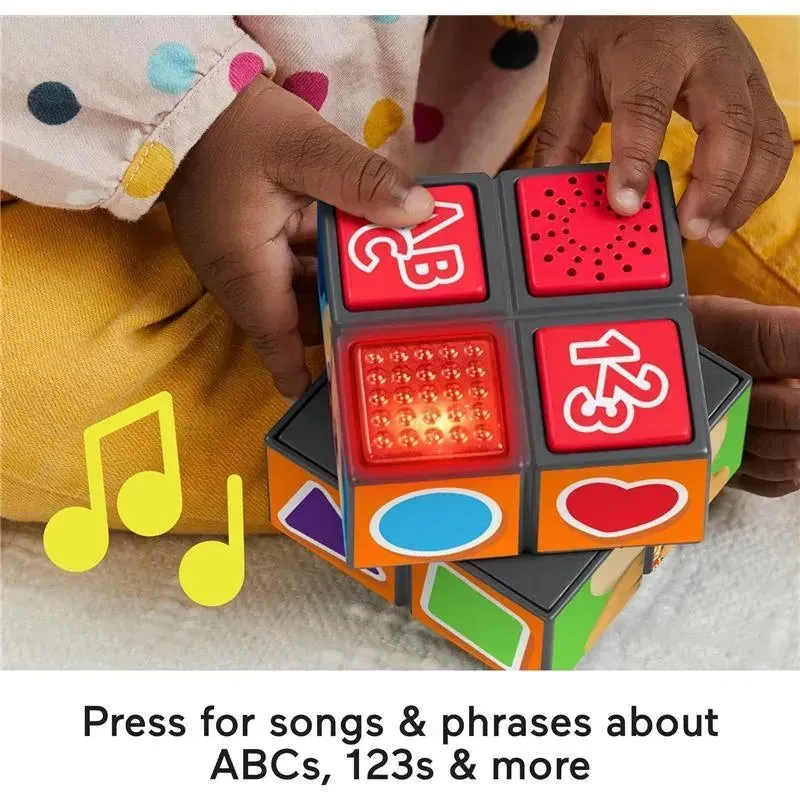 Fisher Price - Laugh & Learn Baby Learning Toy Puppy's Activity Cube with Lights Music - Image 3