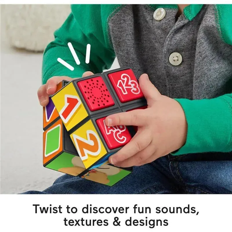 Fisher Price - Laugh & Learn Baby Learning Toy Puppy's Activity Cube with Lights Music - Image 4