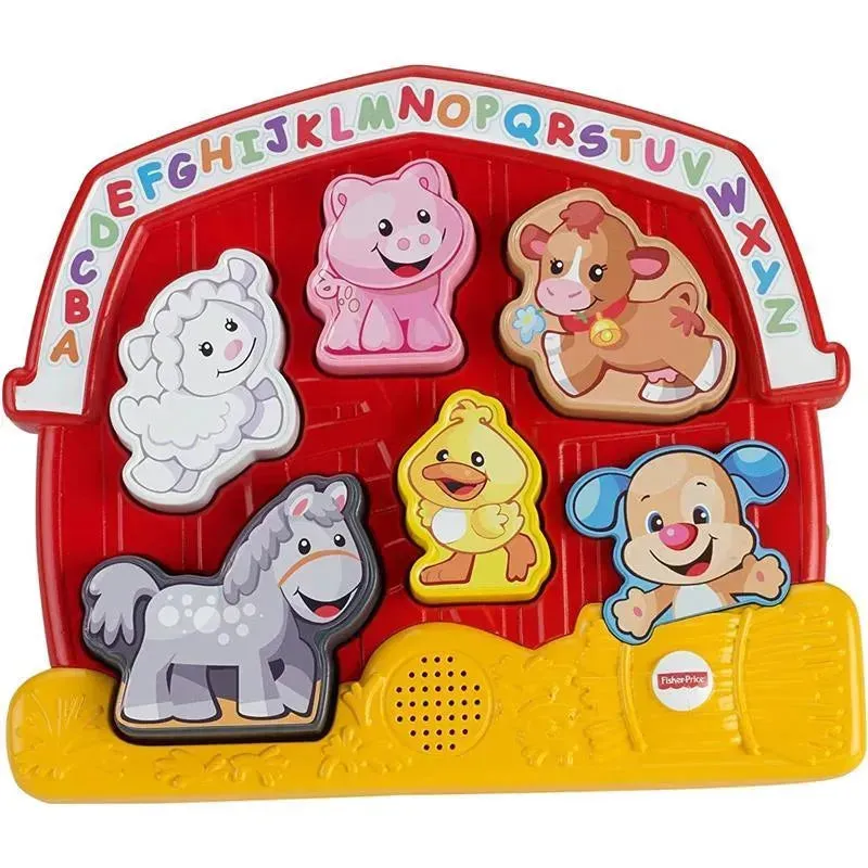 Fisher Price - Laugh & Learn Toddler Shape Sorting Toy Farm Animal Puzzle
