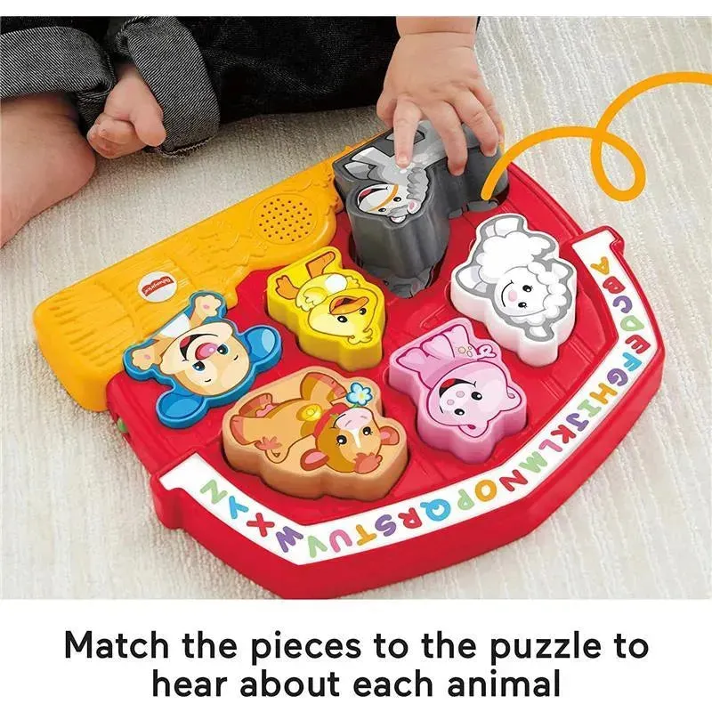 Fisher Price - Laugh & Learn Toddler Shape Sorting Toy Farm Animal Puzzle - Image 4