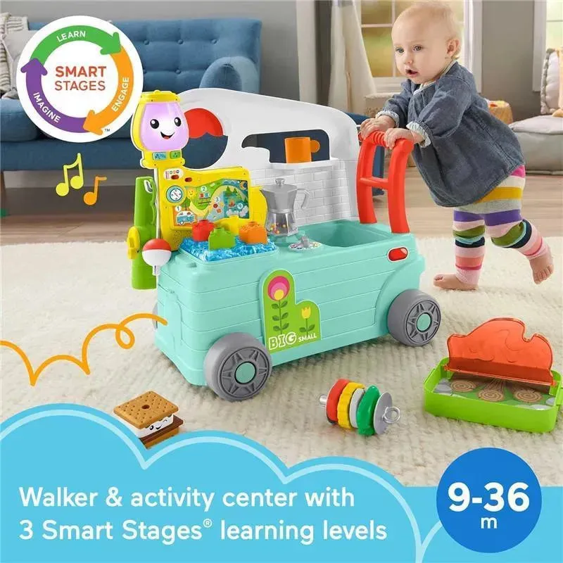 Fisher Price - Laugh & Learn Toy 3-in-1 On-the-Go Camper Walker & Activity Center - Image 2