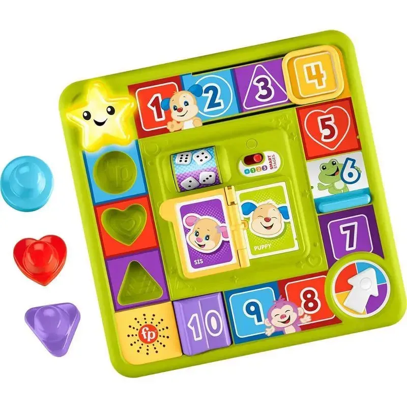 Fisher Price - Laugh & Learn Toy Puppy’s Game Activity Board with Smart Stages Learning Content