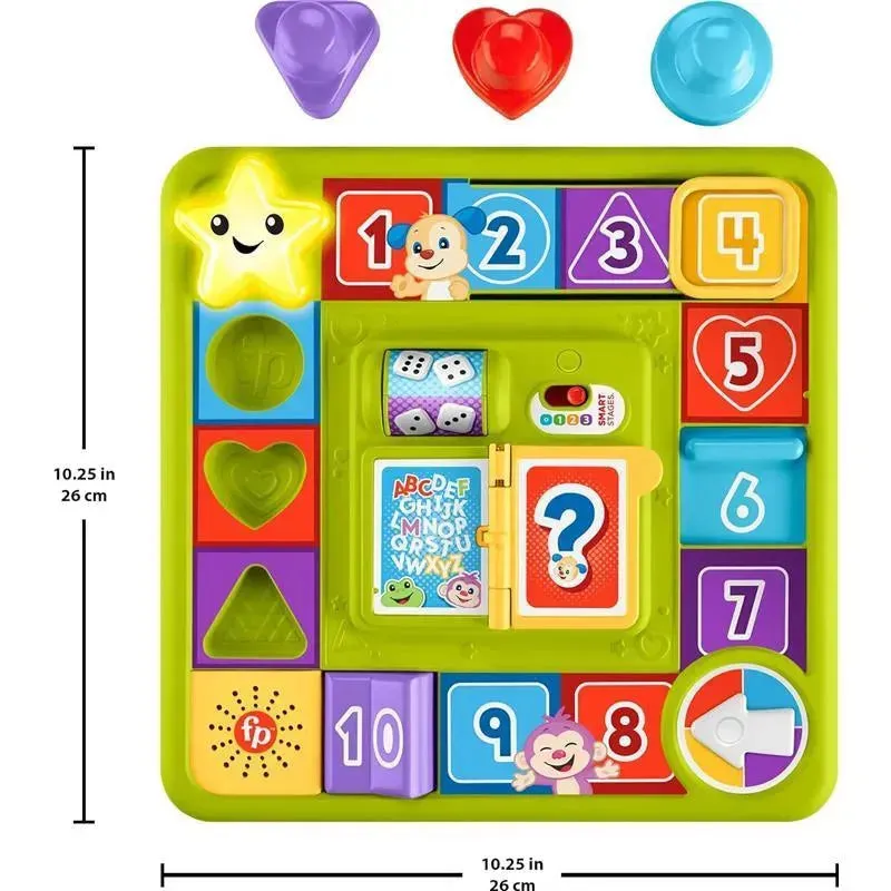 Fisher Price - Laugh & Learn Toy Puppy’s Game Activity Board with Smart Stages Learning Content - Image 5
