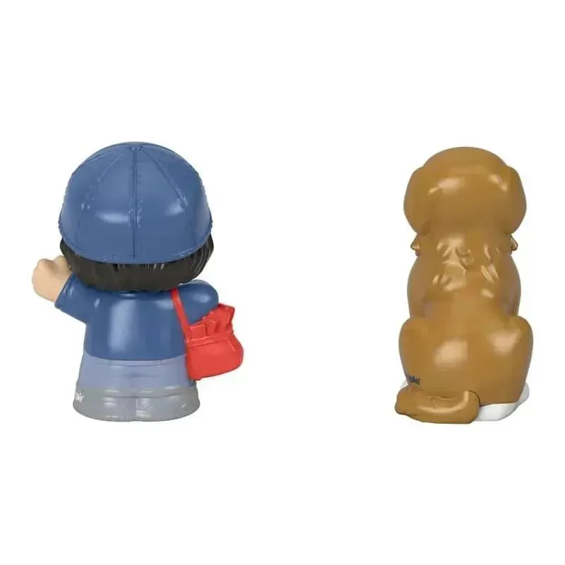 Fisher-Price - Little People, Mail Person Girl And Brown Dog - Image 2